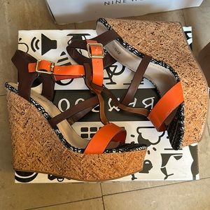 BAMBOO Wedge Multi Color in Size 7.5